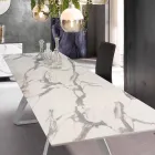 Table extensible moderne avec pieds en métal, Villongo Viadurini