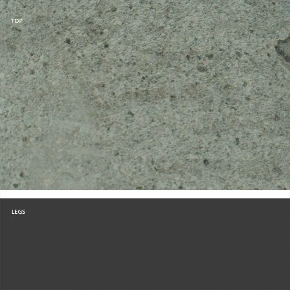 Table à rallonge moderne avec plateau en grès made in Italy, Erve Viadurini