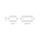 Table extensible moderne avec plateau en bois laminé fabriquée en Italie – Settimmio Viadurini