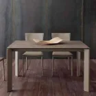 Table extensible moderne avec plateau en verre céramique Filadelfia Viadurini