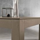 Table extensible moderne en bois de frêne produite en Italie Leffe Viadurini