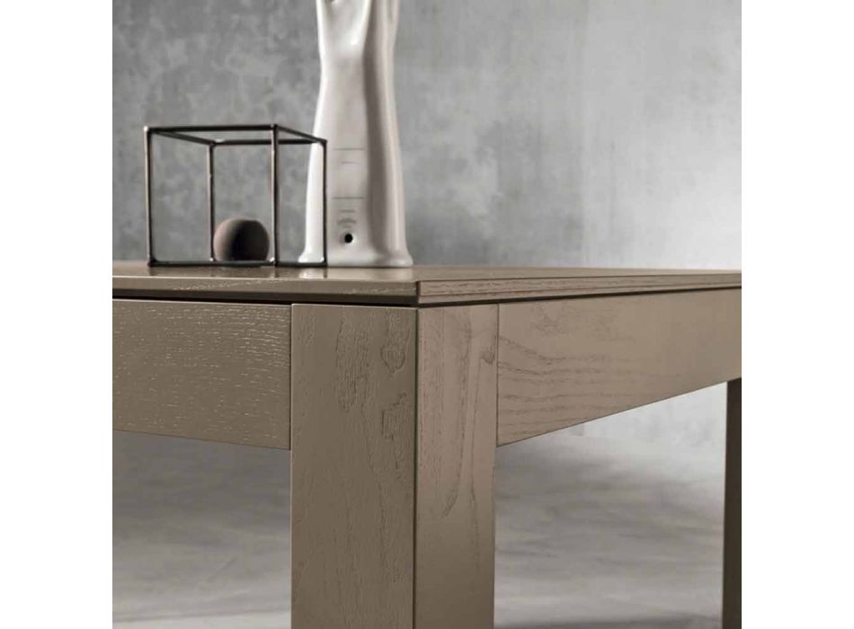 Table extensible moderne en bois de frêne produite en Italie Leffe Viadurini