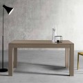 Table extensible moderne en bois de frêne made in Italy, Leffe