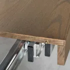 Table moderne extensible en bois de frêne produite en Italie Parre Viadurini