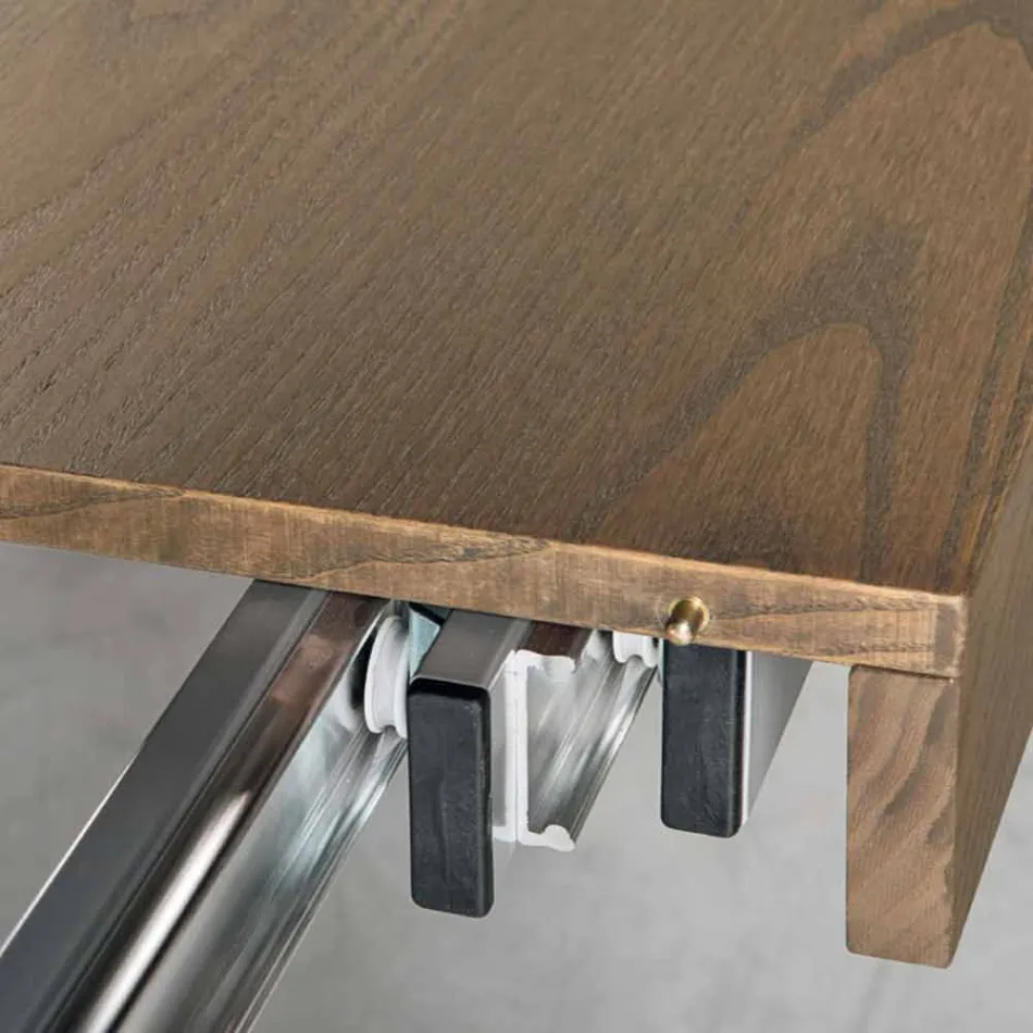 Table moderne extensible en bois de frêne produite en Italie Parre Viadurini