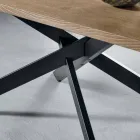 Table à rallonge moderne en bois de chêne fabriqué en Italie - Oncino Viadurini