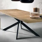 Table à rallonge moderne en bois de chêne fabriqué en Italie - Oncino Viadurini