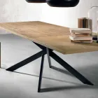 Table à rallonge moderne en bois de chêne fabriqué en Italie - Oncino Viadurini