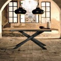 Table à rallonge design en bois de chêne fabriqué en Italie, Oncino