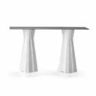 Table haute avec plateau en Hpl et base en polyéthylène Made in Italy - Tinuccia Viadurini