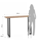 Table Mange-debout en Acier et MDF - Orange Viadurini