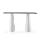 Table haute d'extérieur avec plateau rectangulaire en Hpl Made in Italy - Forlina Viadurini