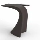 Table haute d'extérieur design H 100 cm, en polyéthylène, Wing Vondom Viadurini