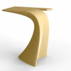 Table haute d'extérieur design H 100 cm, en polyéthylène, Wing Vondom Viadurini