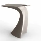 Table haute d'extérieur design H 100 cm, en polyéthylène, Wing Vondom Viadurini