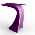Table haute d'extérieur design H 100 cm, en polyéthylène, Wing Vondom Viadurini
