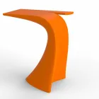 Table haute d'extérieur design H 100 cm, en polyéthylène, Wing Vondom Viadurini