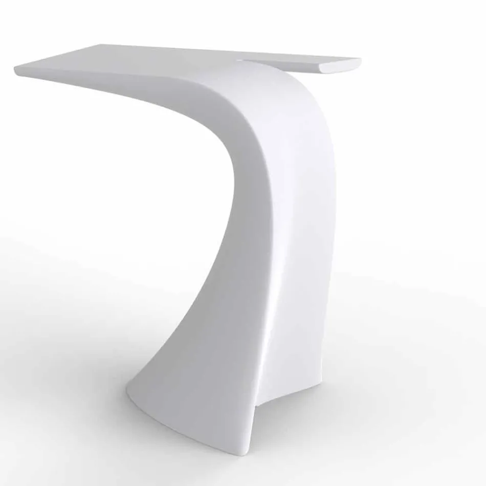 Table haute d'extérieur design H 100 cm, en polyéthylène, Wing Vondom Viadurini