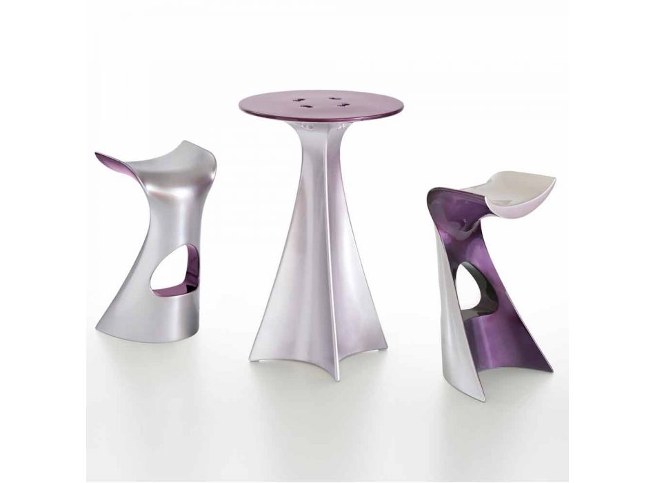 Table Haute Design Moderne, en Polyéthylène - Jet Next de Slide Viadurini