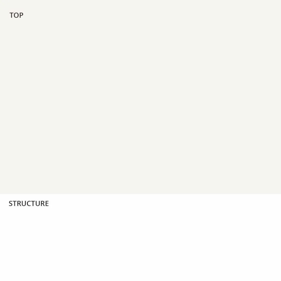 Table haute en polyéthylène avec plateau rond en Hpl Made in Italy - Tinuccia Viadurini