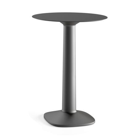 Table ronde haute en polyéthylène avec plateau HPL Made in Italy - Pito Viadurini