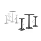 Table ronde haute en polyéthylène avec plateau HPL Made in Italy - Pito Viadurini