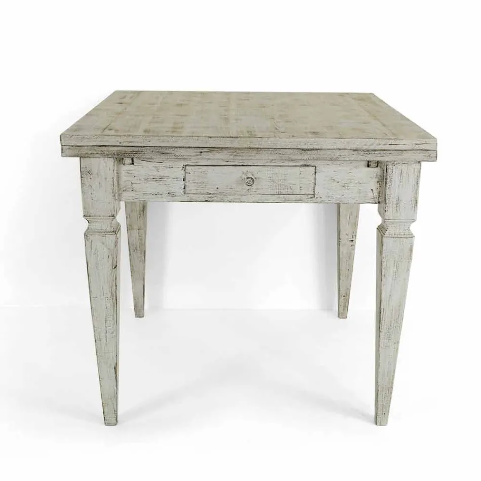 Table Artisan extensible jusqu'à 170 cm en bois Made in Italy - Marseille Viadurini