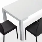 Table avec rallonges internes et bord rabattable en stratifié Made in Italy - Gordito Viadurini
