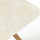 Table avec base en bois et plateau en céramique Chianca d'Ostuni - Infinity Viadurini