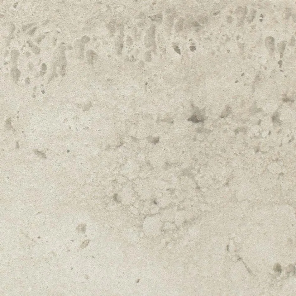 Table avec base en bois et plateau en céramique travertin clair - Infinity Viadurini