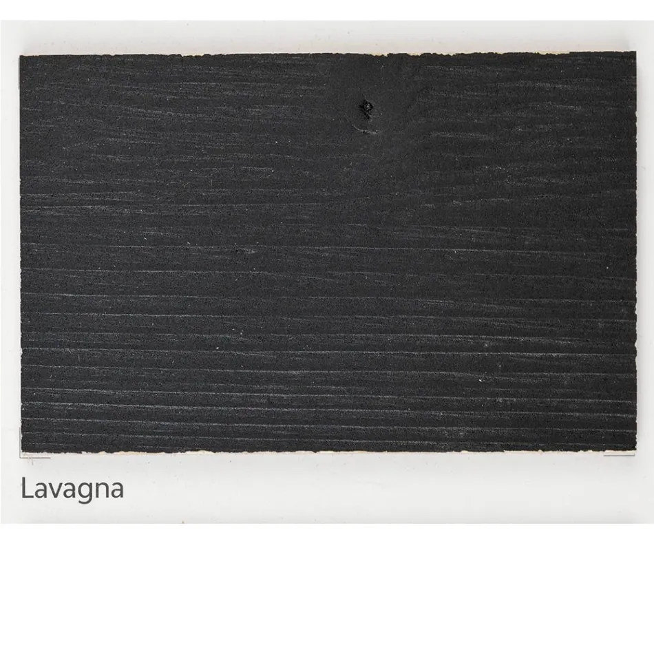 Table avec plateau plaqué en chêne massif et base en cristal Made in Italy - Noelia Viadurini