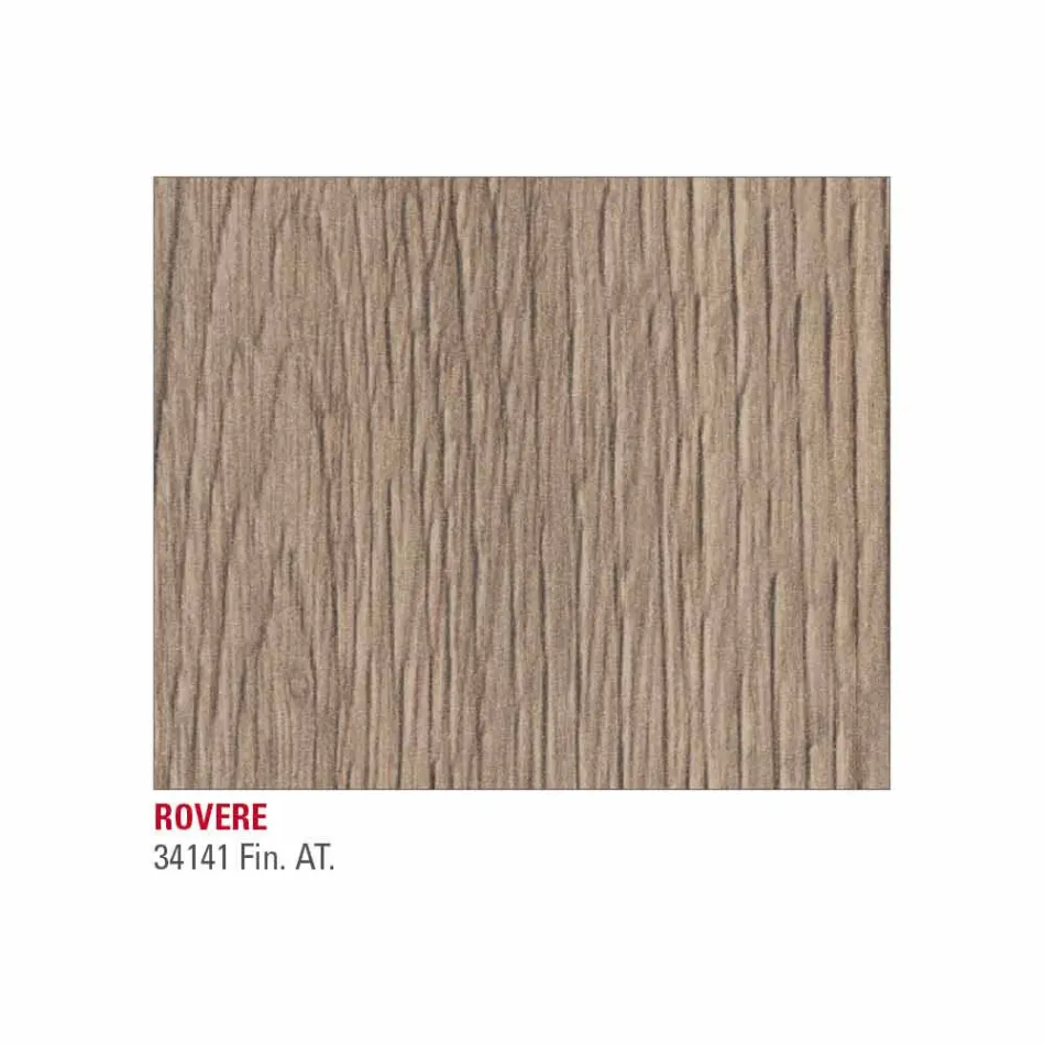 Table avec Plateau Extensible Jusqu'à 334 cm Effet Bois Fabriqué en Italie - Bavière Viadurini