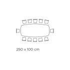 Table avec plateau en céramique en forme de tonneau et base en acier Made in Italy - Ezzellino Viadurini