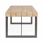 Table en bois de sapin de style industriel Homemotion - Wallie Viadurini