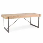 Table en bois de sapin de style industriel Homemotion - Wallie Viadurini