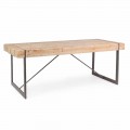 Table en bois de sapin de style industriel Homemotion - Wallie
