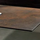 Table avec plateau fabriqué en Italie en verre céramique moderne, Mitia Viadurini