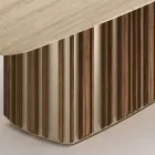 Table Lunaria avec plateau en marbre et piètement en métal, fabriquée en Italie Viadurini