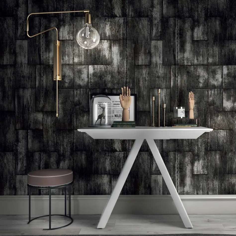 Table Console Extensible jusqu'à 325 cm en Stratifié Made in Italy - Dalmatien Viadurini