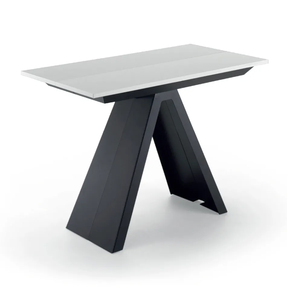 Table Console Extensible jusqu'à 325 cm en Stratifié Made in Italy - Dalmatien Viadurini