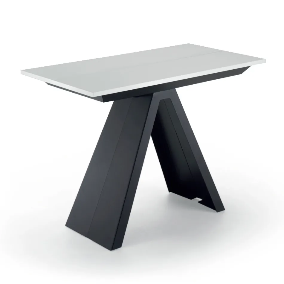 Table Console Extensible jusqu'à 325 cm en Stratifié Made in Italy - Dalmatien Viadurini