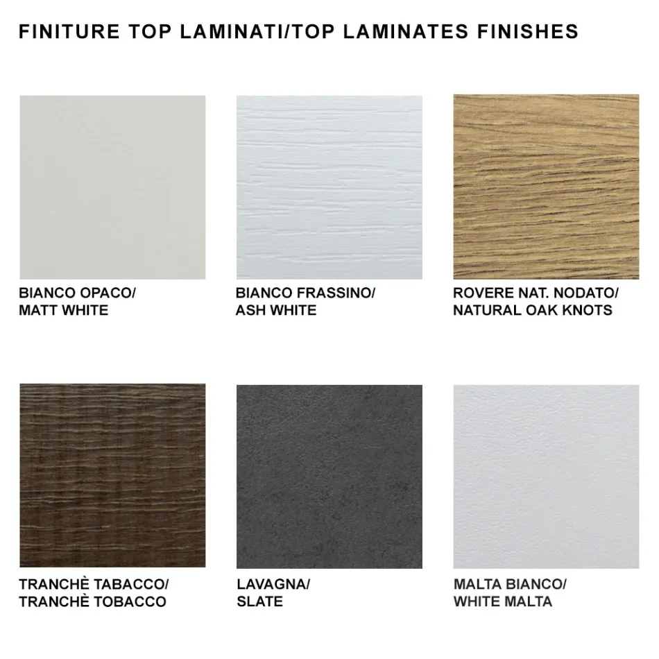 Table Console Extensible jusqu'à 325 cm en Stratifié Made in Italy - Dalmatien Viadurini