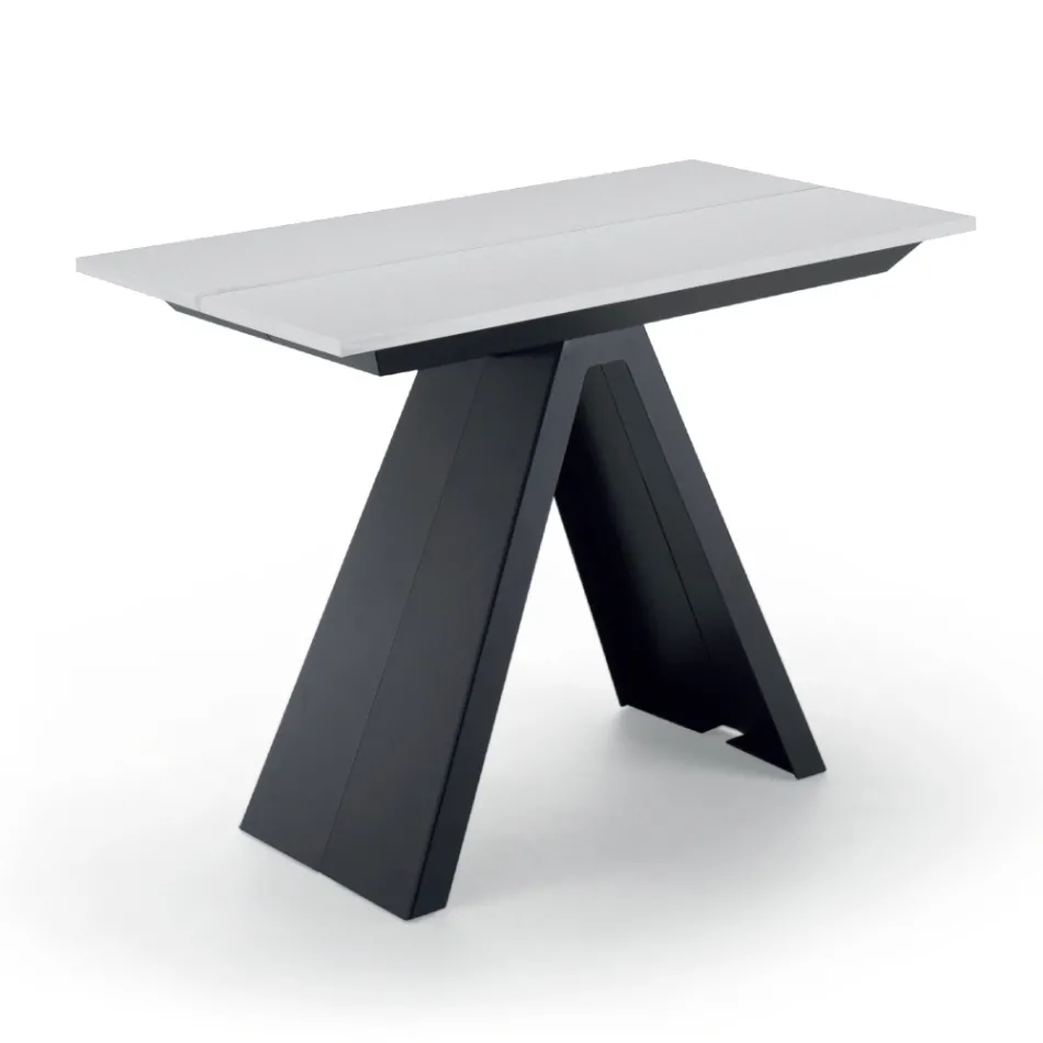 Table Console Extensible jusqu'à 325 cm en Stratifié Made in Italy - Dalmatien Viadurini