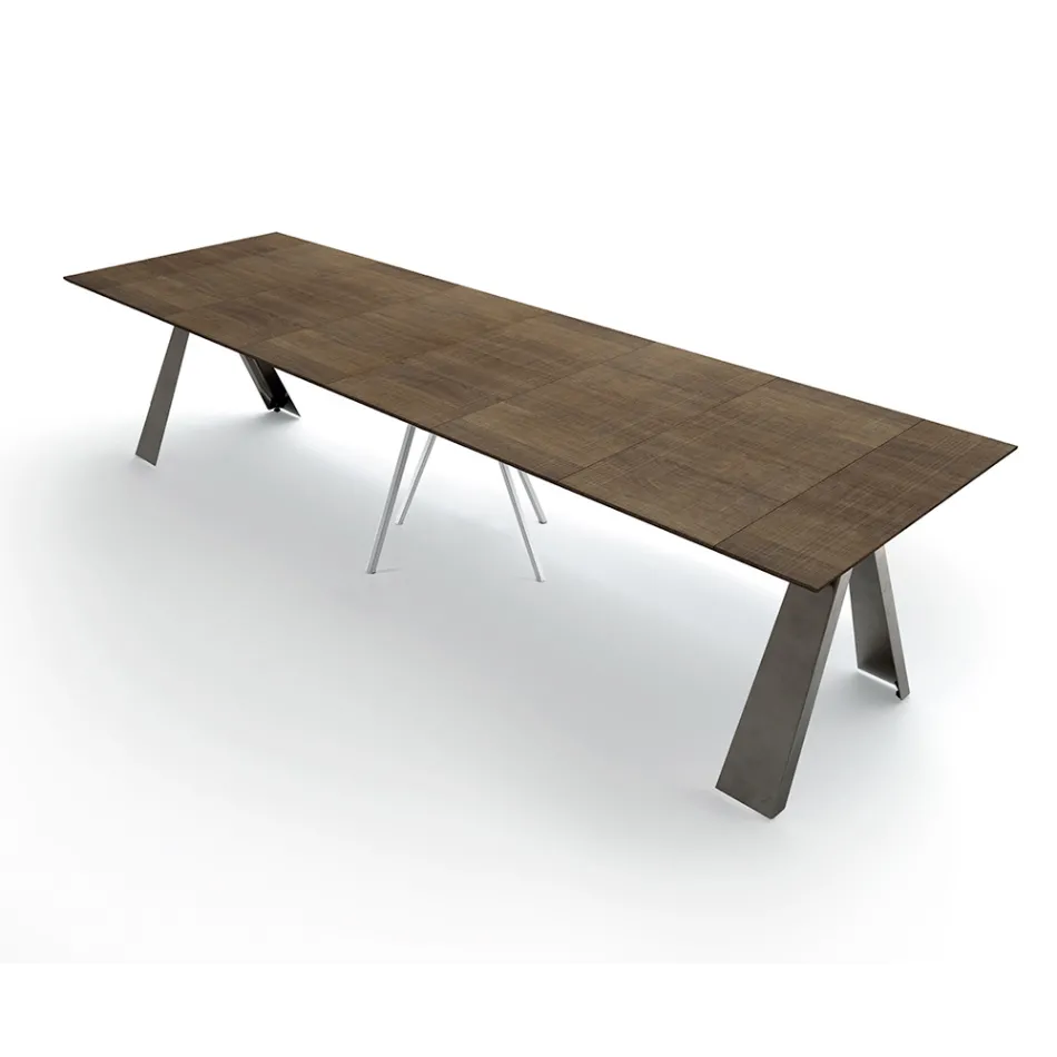 Table Console Extensible jusqu'à 325 cm en Stratifié Made in Italy - Dalmatien Viadurini