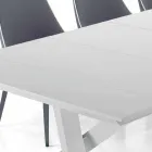 Table Console Extensible jusqu'à 325 cm en Mélamine Made in Italy - Settimmio Viadurini