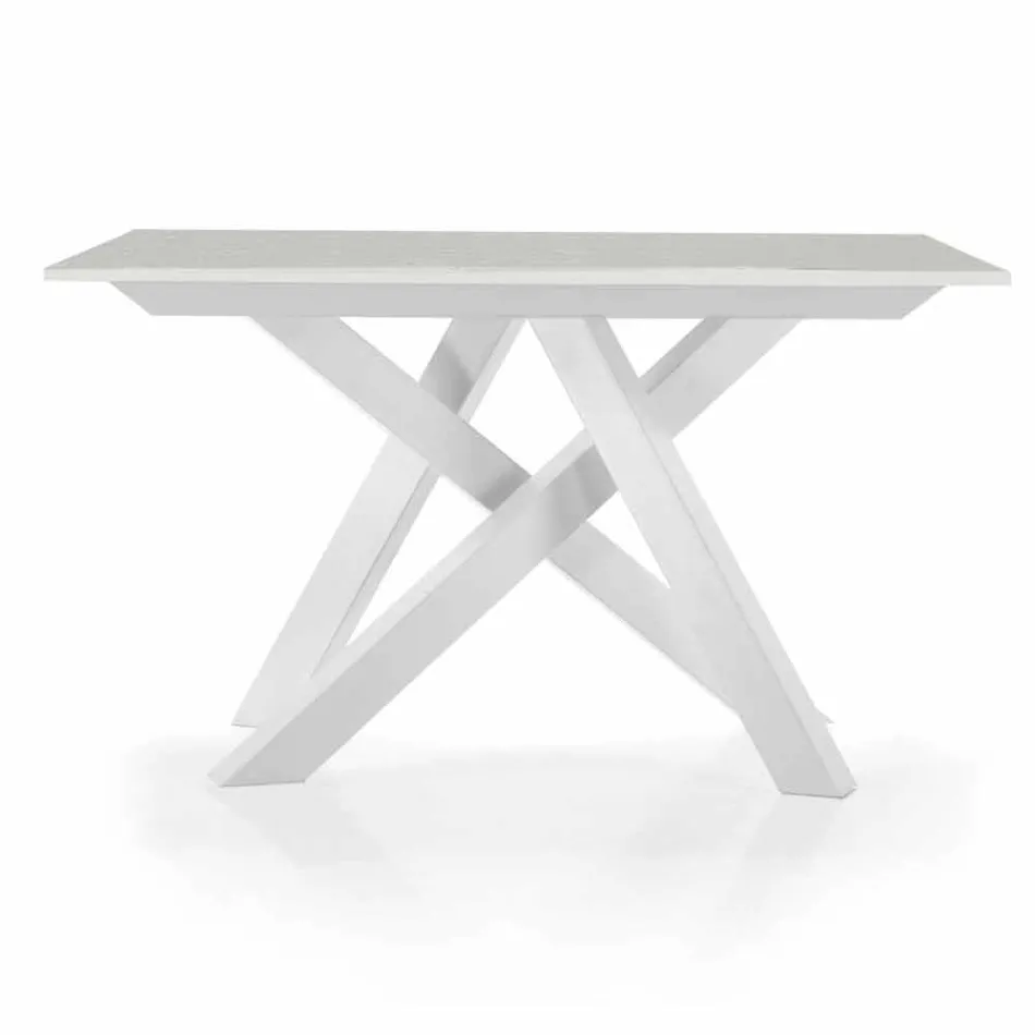 Table Console Extensible jusqu'à 325 cm en Mélamine Made in Italy - Settimmio Viadurini