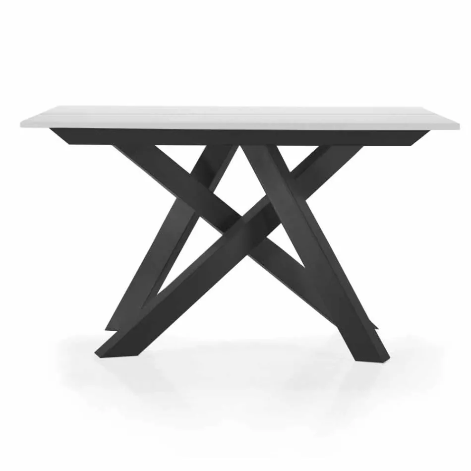 Table Console Extensible jusqu'à 325 cm en Mélamine Made in Italy - Settimmio Viadurini