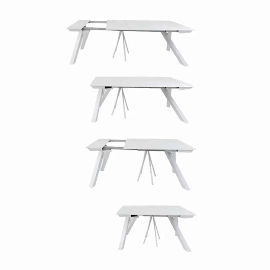 Table Console Extensible jusqu'à 325 cm en Mélamine Made in Italy - Settimmio Viadurini