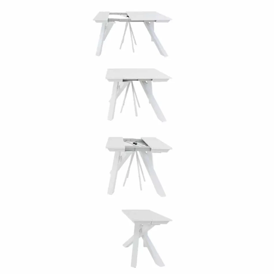 Table Console Extensible jusqu'à 325 cm en Mélamine Made in Italy - Settimmio Viadurini
