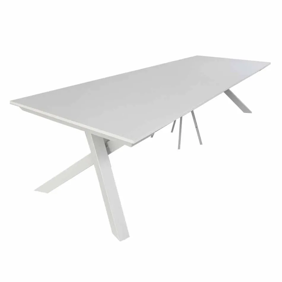 Table Console Extensible jusqu'à 325 cm en Mélamine Made in Italy - Settimmio Viadurini